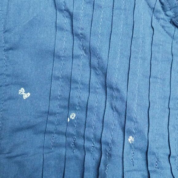 A.N.A. Women's Blue Baby Doll Plus size 0X Top - Picture 4 of 9